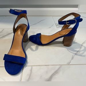 Nine West Royal Blue Strappy Heels 8.5